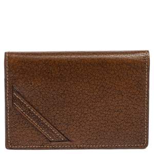 Givenchy Brown Textured Leather Card Holder