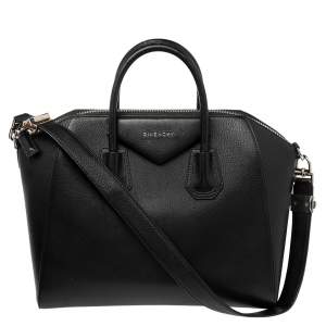 Givenchy Black Leather Medium Antigona Satchel 