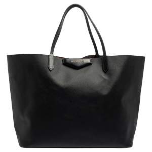 Givenchy Black Leather Large Antigona Shopping Tote