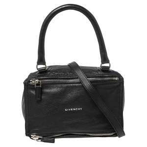 Givenchy Black Leather Small Pandora Messenger Bag