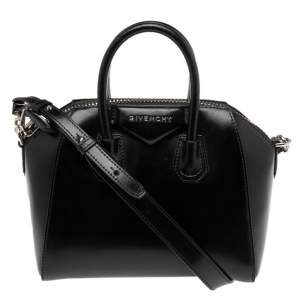 Givenchy Black Leather Mini Antigona Satchel