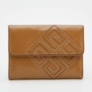 Givenchy Beige Leather Compact Wallet