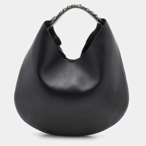 Pre Owned Givenchy Black Leather Infinity Hobo