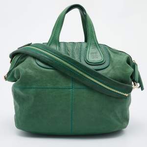 Givenchy Green Leather Medium Nightingale Satchel