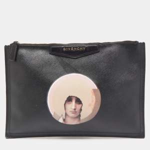 Givenchy Black Leather Small  Antigona Madonna Pouch