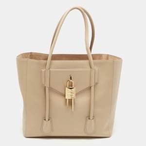 Givenchy Beige Soft Leather Antigona Lock Tote 