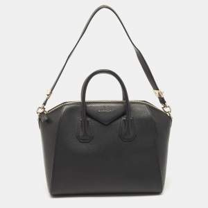 Givenchy Black Leather Medium Antigona Satchel