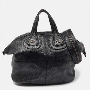 Givenchy Black Leather Medium Nightingale Satchel