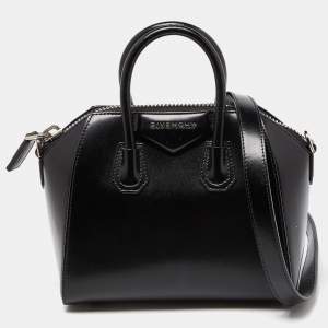 Givenchy Black Leather Mini Antigona Satchel