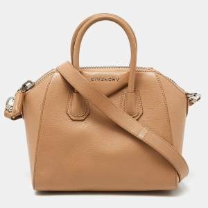 Givenchy Beige Leather Mini Antigona Satchel