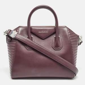 Givenchy Burgundy Leather Small Antigona Satchel