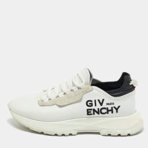 Pre Owned Givenchy White Leather and Suede Spectre Lace Up Sneakers Size 39