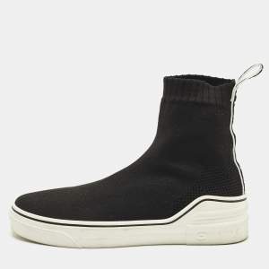 Pre Owned حذاء رياضي جيفنشي جورب جورج في ميد قماش تريكو أسود مقاس 38