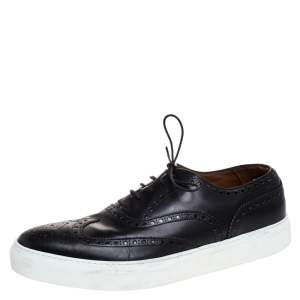 Givenchy Black Leather Brogue Wingtip Oxford Sneakers Size 42