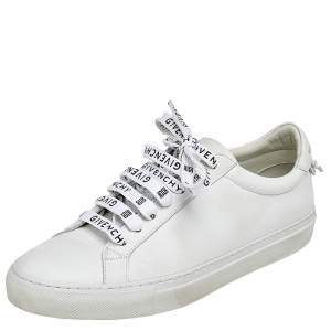 Givenchy White Leather Urban Street Low Top Sneakers Size 38