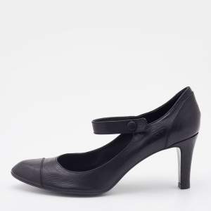 Givenchy Black Leather Mary Jane Pumps Size 39