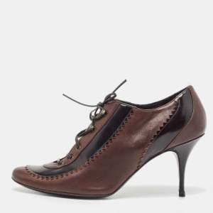 Givenchy Brown Leather Derby Pumps Size 39