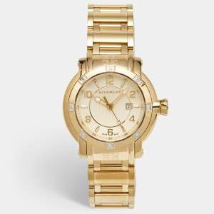 Givenchy Yellow Gold Plated Stainless Steel Diamond GV.5202L Women's Wristwatch 36 mm