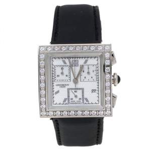Givenchy White Stainless Steel Leather Apsaras REG.1.558.962 Women's Wristwatch 31 mm