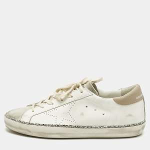 Pre Owned Golden Goose Super Star Skate Size 41 Multicolor Leather and Suede Low Top Sneakers