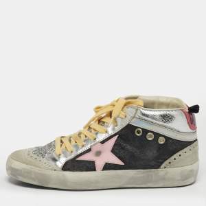 مملوكة مسبقًا Golden Goose Mid star Size 37 Multicolor Leather and Suede High Top Sneakers