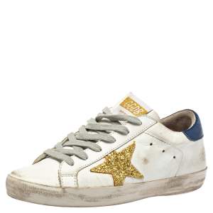 Pre Owned Golden Goose White  Superstar Low Top Sneaker Size 37