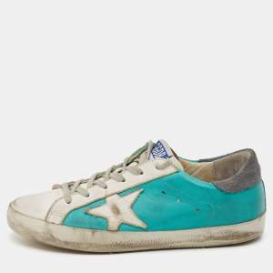 Golden Goose Tricolor Leather Superstar Low Top Sneakers Size 37