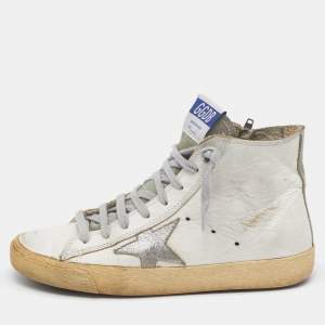 Golden Goose White Leather Francy Sneakers Size 37