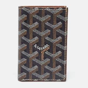 Goyard Brown Goyardine Coated Canvas Saint Pierre Bifold Card Holder 