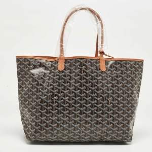 Goyard Brown Goyardine Coated Canvas and Leather Saint Louis PM Tote