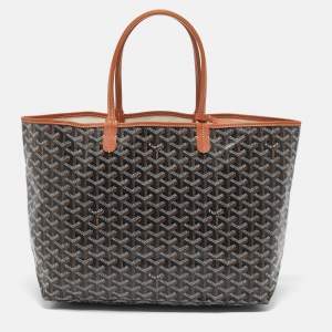 Goyard Brown Goyardine Coated Canvas and Leather Saint Louis PM Tote