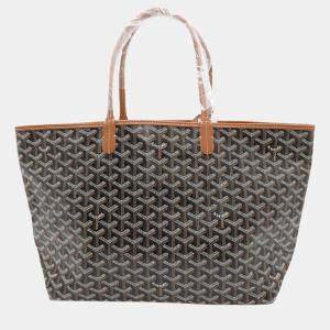 Goyard Saint Louis Black/Natural Pvc Leather Size Pm