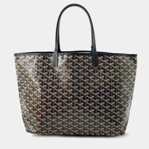 Goyard Black PVC Coated Canvas PM Saint Louis Tote Bag