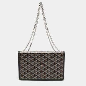 Goyard Black Goyardine Coated Canvas Alexandre III Bag