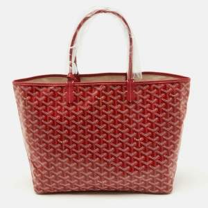 Goyard Red Goyardine Coated Canvas Saint Louis PM Tote
