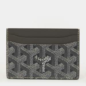 مملوكة مسبقًا محفظة بطاقات جويارد سان سولبيس جلد وكانفاس جوياردين مقوى بني