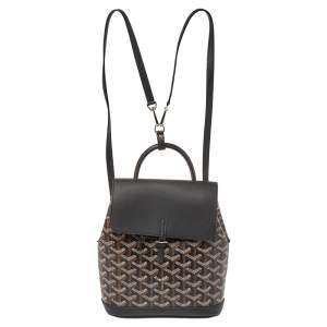 Goyard Black Goyardine Coated Canvas and Leather Mini Alpin Backpack