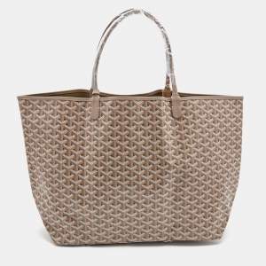 Goyard Beige Goyardine Coated Canvas and Leather Saint Louis GM Tote