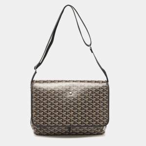 Goyard Black Goyardine Coated Canvas Capetien Messenger Bag