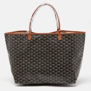 Goyard Brown Goyardine Coated Canvas and Leather Saint Louis GM Tote