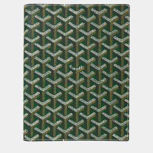 Goyard Castiglione Note Book Cover Green