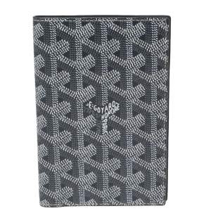 Goyard Grey Goyardine Coated Canvas Passport Cover