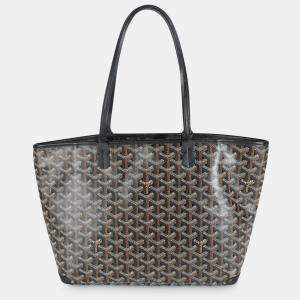 Goyard Black Goyardine Canvas Artois Tote Bag