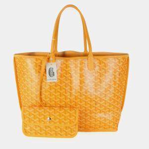 Goyard Yellow Goyardine Canvas Reversible Artois PM Bag