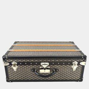 Goyard Black PVC Palace 70 Travel Trunk bag