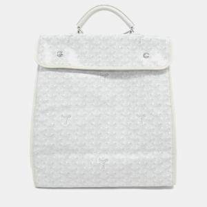 Goyard White Canvas Saint Leger Backpack