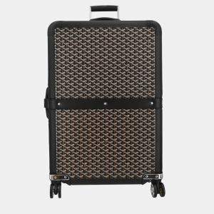 Goyard Brown Canvas GM Satolas Rolling Luggage Bag