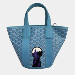 Goyard Lagoon Blue Saint Louis PM Beach Tote Bag