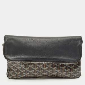 Goyard Black Goyardine Coated Canvas Sainte Marie Clutch