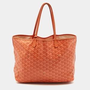 Goyard Orange Goyardine Coated Canvas Saint Louis PM Tote